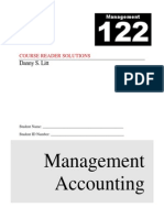 Management 122 Course XXXXZAXReader - Rev J - Solutions