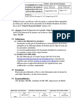 Procedimiento para Registro de Horas Trabajadas en Las Plantas Picadoras