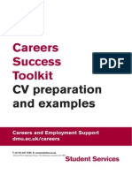 Careers Success Toolkit: CV Preparation and Examples