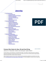 Understand Why Furnace Size Varies For Gas, Oil and Coal Firing