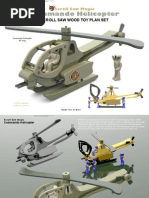 Commando Helicopter: Scroll Saw Wood Toy Plan Set