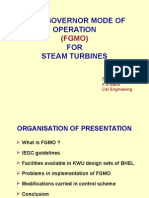 Free Governor Mode of Operation FOR Steam Turbines: (FGMO)