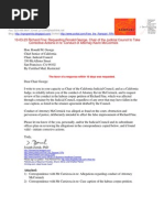 10-03-23 Richard Fine: Requesting Ronald George, Chair of The Judicial Council To Take Corrective Actions in Re: Conduct of Attorney Kevin Mccormick