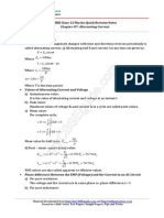 12 Physics Notes Ch07 Alternating Current