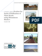 AustStab Model Specification For Insitu Stabilisation For Main Roads