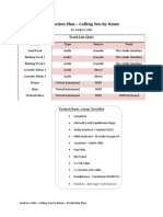 Production Plan - Calling You by Name: Track List Chart