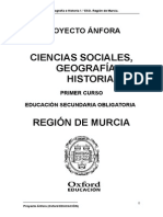 Ciencias Sociales Geografía e Historia 1 Eso Ánfora Región de Murcia