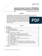 Signal Processing Examples Using The TMS320C67x Digital Signal Processing Library (DSPLIB)