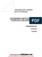 NANO TECHNOLOGY BASED DATA STORAGE Paper Presentation PDF