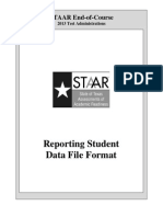 Reporting Student Data File Format: STAAR End-of-Course