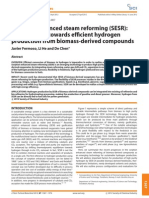 Sorption Enhanced Steam Reforming (SESR) : A Direct Route Towards Efficient Hydrogen Production From Biomass-Derived Compounds