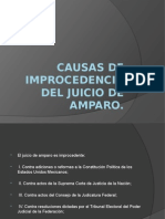 Causas de Improcedencia Del Juicio de Amparo