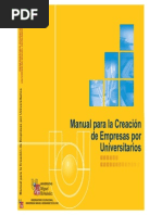 Manual para La Creacion de Empresas Por Universitarios 2002