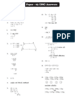 Model Paper - 03 (SM) Answers