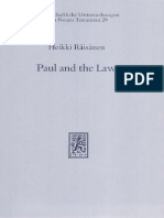 Heikki Räisänen Paul and The Law 1987 PDF