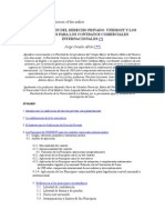 La Unificación Del Derecho Privado. Unidroit y Los Principios para Los Contratos Comerciales Internacionales