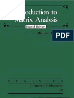 Matrix Analysis, Bellman