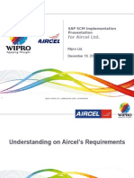 For Aircel LTD.: SAP SCM Implementation Presentation