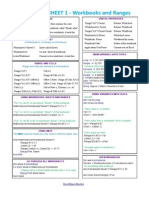 VBA Cheat Sheet, Sheets and Ranges - 2015 Kelly