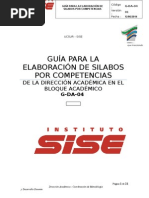 Guia para La Elaboracion de Silabo Por Competencias