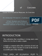 Deterioration of Concrete Structures: Causes and Preventive Measures: An Overview