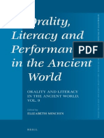 Orality, Literacy and Performance in The Ancient World