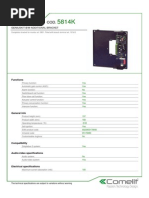 Comelit 5814K Data Sheet