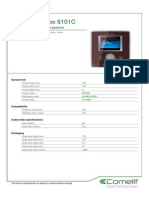 Comelit 6101C Data Sheet