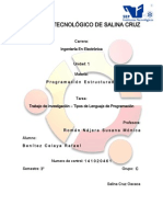 Trabajo de Investigacion - Tipos de Lenguaje de Programación