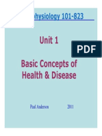 Pathophysiology 101-823: Unit 1 Basic Concepts of Health & Disease