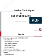 Optimization Using CST Tool Box