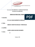 Medidas Coercitivas Reales y Personales - Trabajo Terminado