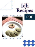 Idli Recipes From