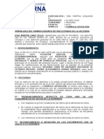 Cano - Oposición y Contestación de Demanda de Alimentos