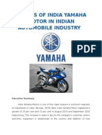 BSCM Assignment - India Yamaha Motor