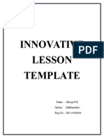  Innovative Lesson Template