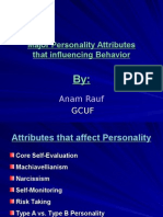 Personality Attributes