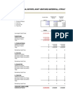 Sample Real Estate Joint Venture Waterfall Structure