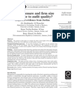 Do Audit Tenure and Firm Size Contribute To Audit Quality Empirical Evidence From Jordan PDF