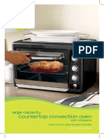 Food Network Convection Oven User's Manual