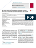 WO3-Based Catalysts Prepared by Non-Hydrolytic Sol-Gel For The Production of Propene by Cross-Metathesis of Ethene and 2-Butene