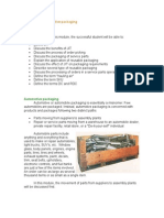 Michigan State University PKG 101 Module 12 Automotive Packaging