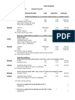 Labor: Data For Standard Brickwork in 1:6 Cement Sand Mortar in 220mm Thick Walls in Ground Floor (10 M