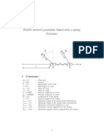 Double Inverted Pendulum Linked With A Spring Dynamics