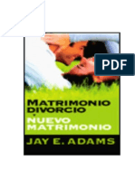 Matrimonio, Divorcio y Nuevo matrimonio-J.E. ADAMS