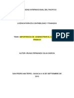 Ensayo de Admon Financiera Del Capital de Trabajo