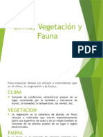 Clima, Vegetacion y Fauna Subir