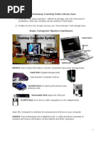 Basic Computer System Hardware: Computer Basics-Rockaway Township Public Library Class