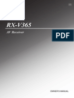 RX V365 Manual