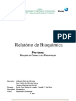 PROTEÍNAS: Reações de Coloração e Precipitação